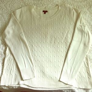 Long sleeve Talbots cable knit sweater